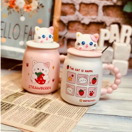 Tasse chat en céramique (450 ml)
