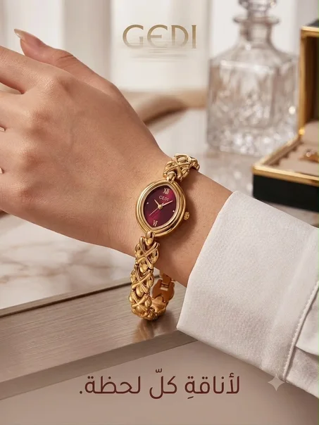 ساعة GEDI Luxury Aura الذهبية 💫