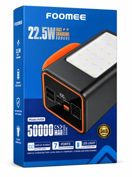 Foomee AA50 50000mAh 22.5W Fast Charging Power Bank