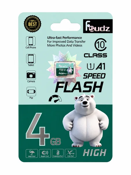 Fsudz 4GB microSDHC Memory Card