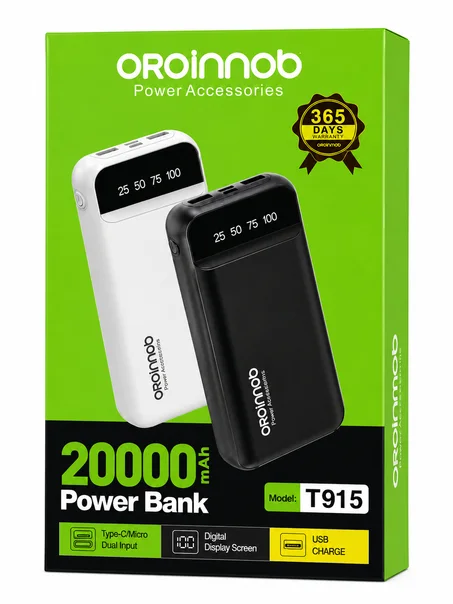 ORoinnob T915 20000mAh Power Bank