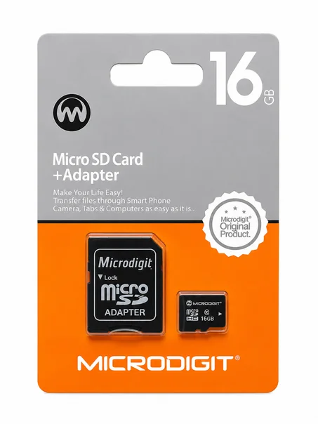 Microdigit 16GB Micro SD Memory Card