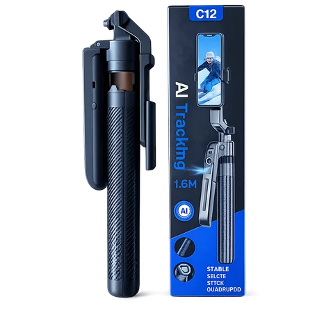 C12 AI Tracking Selfie Stick Tripod