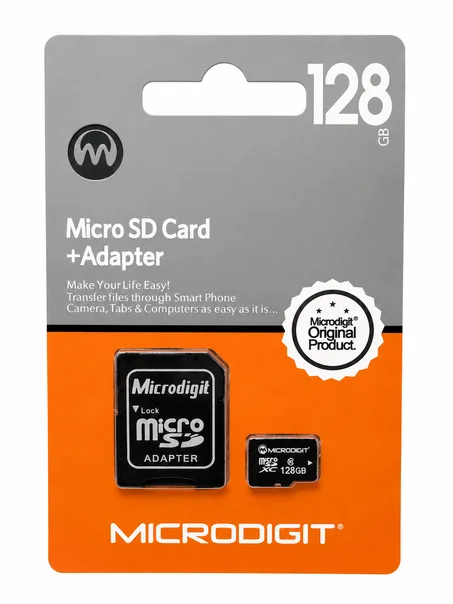 Microdigit 128GB Micro SD Memory Card