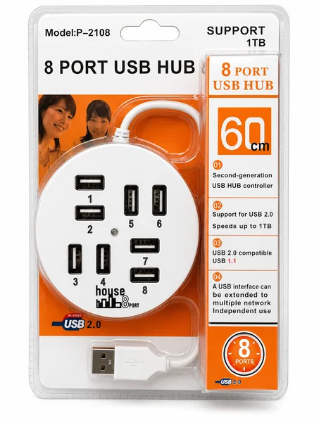 P-2108 8-Port USB Hub
