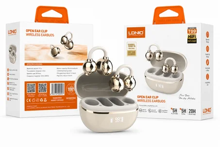 LDNIO T09 Open-Ear Clip Wireless Earbuds