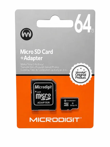 Microdigit 64GB Micro SD Memory Card
