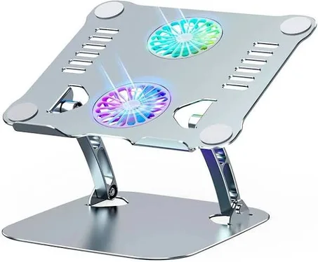RGB Dual-Fan Laptop Cooling Stand