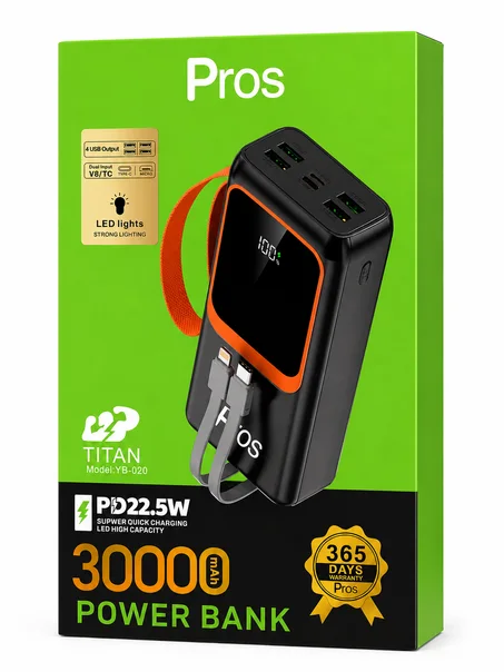 Pros Titan YB-020 30000mAh Power Bank