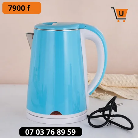 Bouilloire électrique 2, 5 L rapide et pratique, Bleu, rose