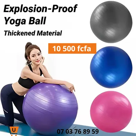 Balle de gymnastique Anti-Explosion - Ballon de fitness, yoga et pilates