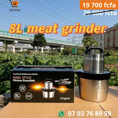 FoutouMix pro- Hachoir électrique multifonction  8L ( foutou,viande,poisson,etc)