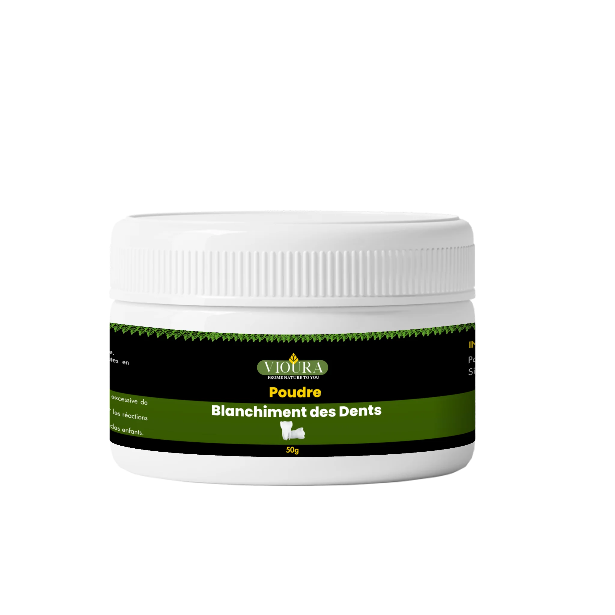 بودرة تبييض الأسنان