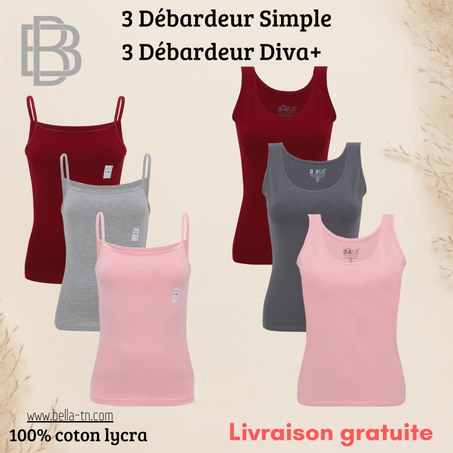 Pack (3) débardeurs - débardeurs+