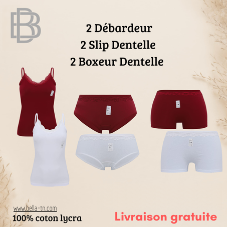 Pack (2) débardeurs-slip-boxeur