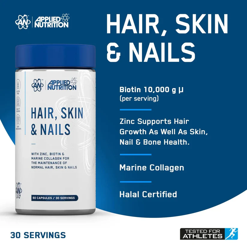 ✨ Hair, Skin & Nails – Applied Nutrition 🇬🇧