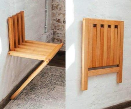 كرسي الحائط القابل للطي