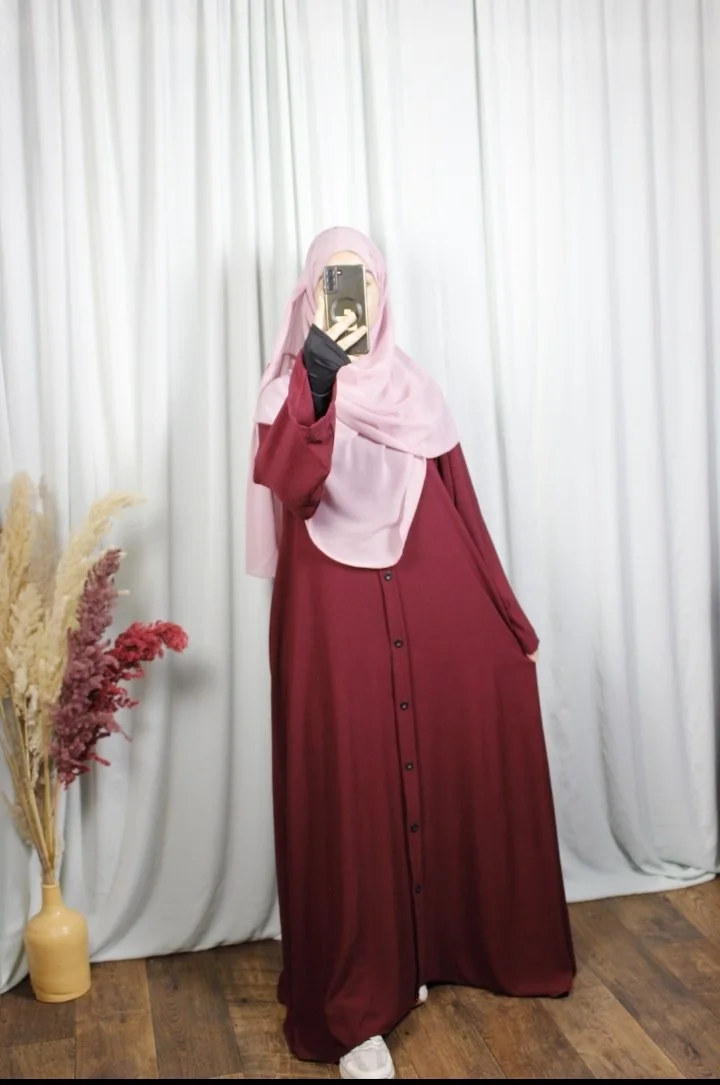 عباية شدى – ثوب كريب مكرش ممتاز