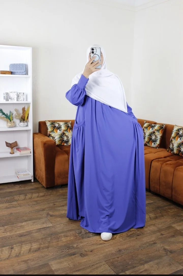 عباية الكوثر – ثوب كريب روزا ممتاز