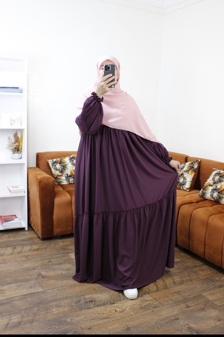 عباية مريم – ثوب كريب روزا ممتاز