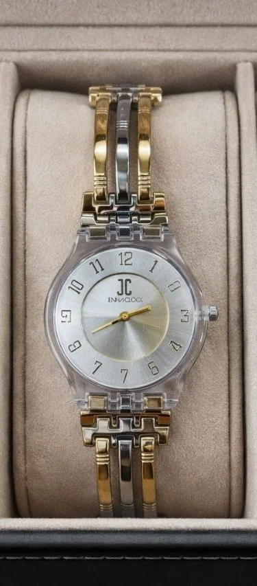 Montre Femme Élégante Bicolore en Acier Inoxydable – Style Chic & Intemporel