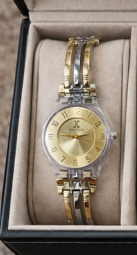 Montre Femme Élégante Bicolore en Acier Inoxydable – Style Chic & Intemporel
