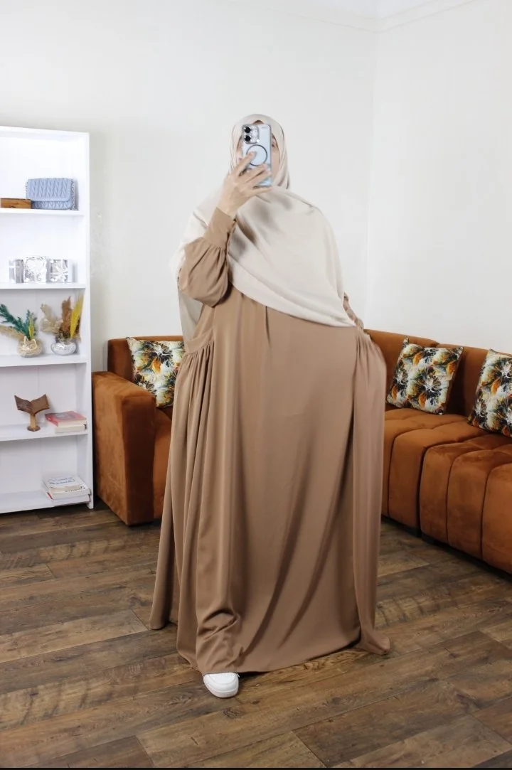 عباية الكوثر – ثوب كريب روزا ممتاز