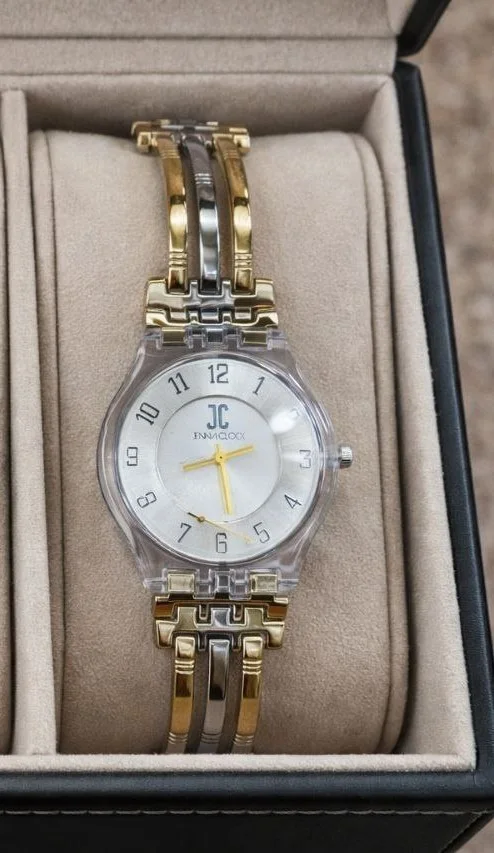 Montre Femme Élégante Bicolore en Acier Inoxydable – Style Chic & Intemporel