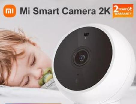 كاميرا ويفي ذكية للمراقبة والحماية أصلية من شاومي بدقة فائقة الوضوح 2K مقاومة للماء