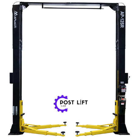 APlusLift 12,000LB 2-Post Overhead Single Release Direct Drive Car Lift with A 3-Year Warranty - AP-12SR