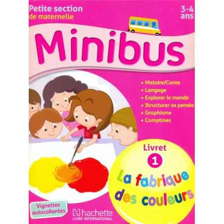 pack minibus petite section de maternelle 3-4 ans edition hachette ref: 9782753110717