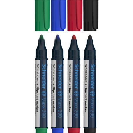 whiteboard schneider 4 couleurs : noire - vert - rouge - bleu
