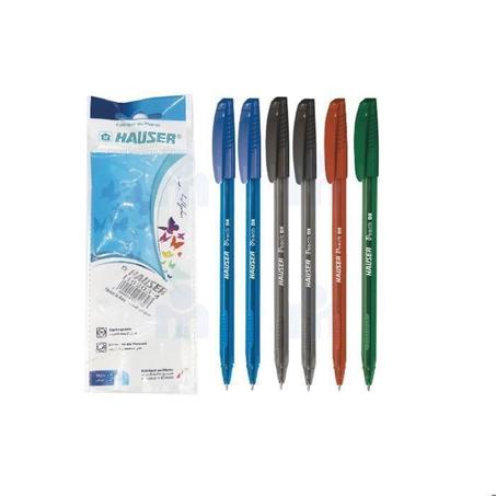 stylo hauser 4 couleurs : bleu- rouge-vert- noire