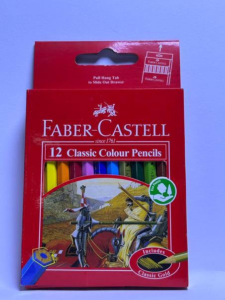 Crayon de couleur faber-castell 1/12 courtes