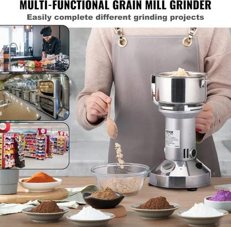 Moulin à épices électrique 150g, Moulin à grains INOX, Machine de Meulage