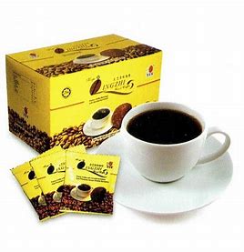 ☕ قهوة لينجزي السوداء مع فطر الريشي (ملك الأعشاب)