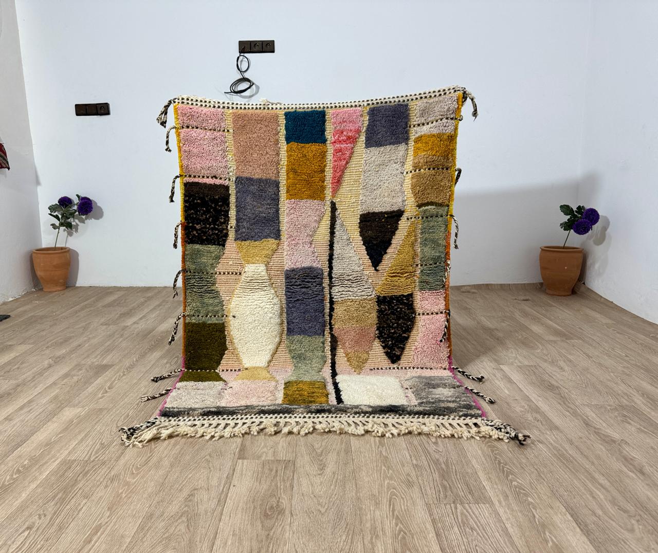 Handwoven Wool Beni Mrirt Rug-Beni Mrirt Wool Carpet-Rug For Living Room-Artistic Wool Carpet-Fabulous Wool Rug-Custom Berber Rug