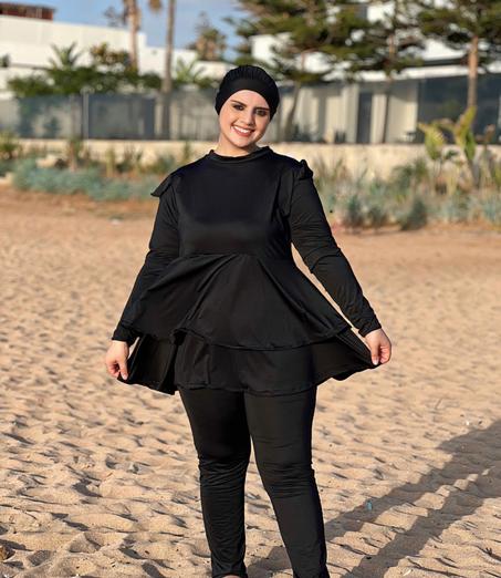 لباس السباحة مريح ومحتشم من 3 قطع