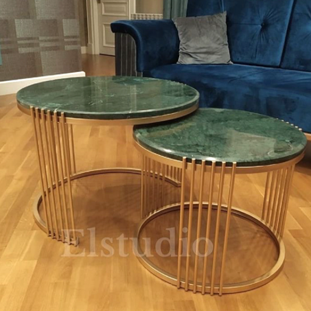 Table gigogne en marbre