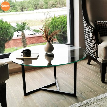 KOKI Table basse ronde - NEO Black