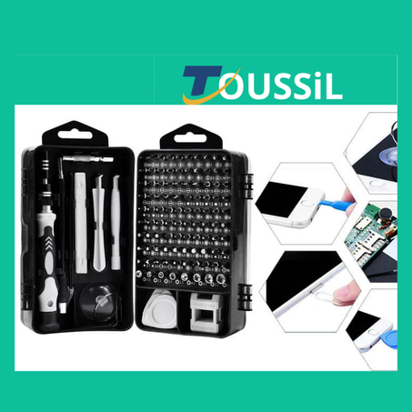 مجموعة مفكات مغناطيسية للهواتف وأجهزة الكمبيوتر والنظارات والساعات ومجموعة أدوات إصلاح أخرى