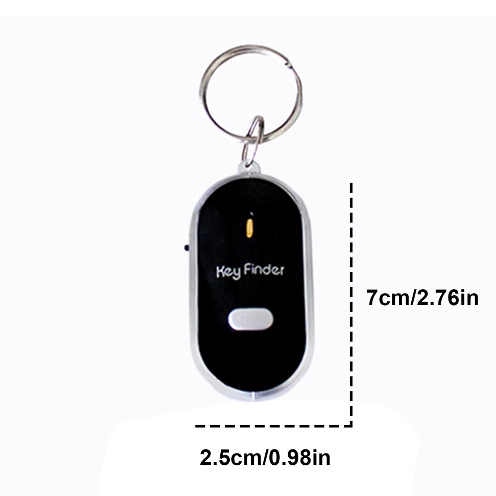 Porte-clés siffleur pour jusqu'à 3 trousseaux, Porte-clés