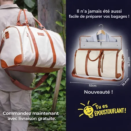 Packaro : Sac de voyage résistant extensible cm