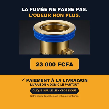 Noyau anti-odeur en laiton pour siphon de sol CM — bloque les odeurs et les insectes