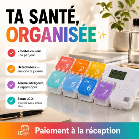 PiluBox Smart : Organisateur de Pilules Intelligent GA