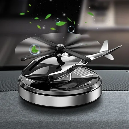 Désodorisant Hélicoptère Solaire pour Voiture – Élégance et Fraîcheur Automatique ! td