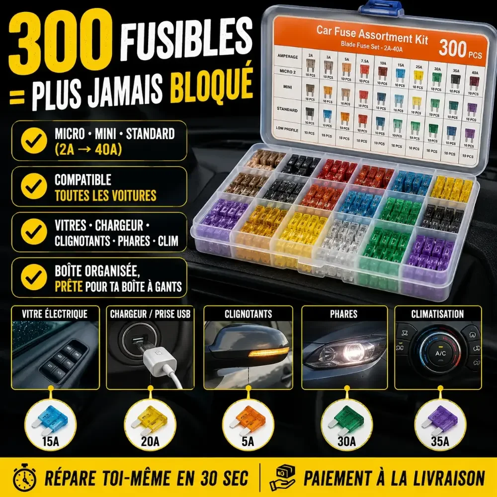 FuseBox Pro 300 - pack de fusibles miniatures en aluminium ga