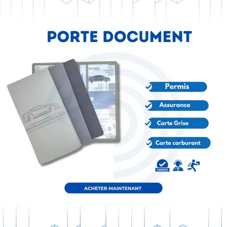 Porte-Documents Voiture Compact et Élégant cm