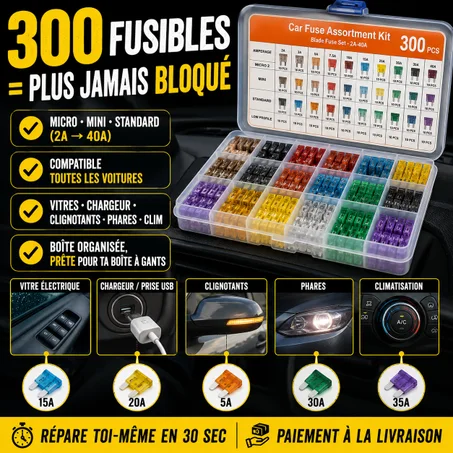 FuseBox Pro 300 - pack de fusibles miniatures en aluminium cm