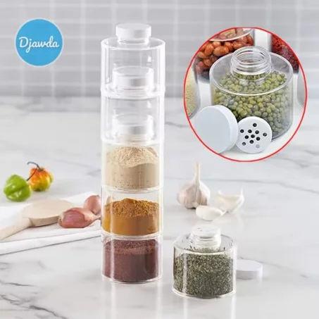 علب تخزين التوابل القابلة للتكديس T
